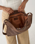 [PRE-ORDER] Woven Evra Tote - Saddle (Dark)