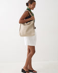 Woven Evra Tote - Bone