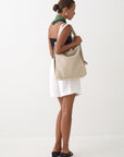Woven Evra Tote - Bone