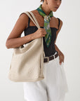 Woven Evra Tote - Bone