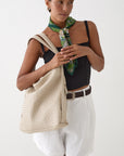 Woven Evra Tote - Bone