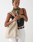 Woven Evra Tote - Bone