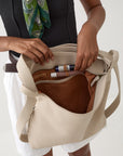 Woven Evra Tote - Bone