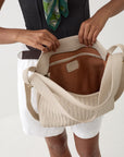 Woven Evra Tote - Bone