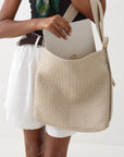 Woven Evra Tote - Bone