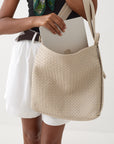 Woven Evra Tote - Bone
