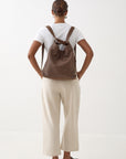 [PRE-ORDER] Woven Evra Tote - Saddle (Dark)