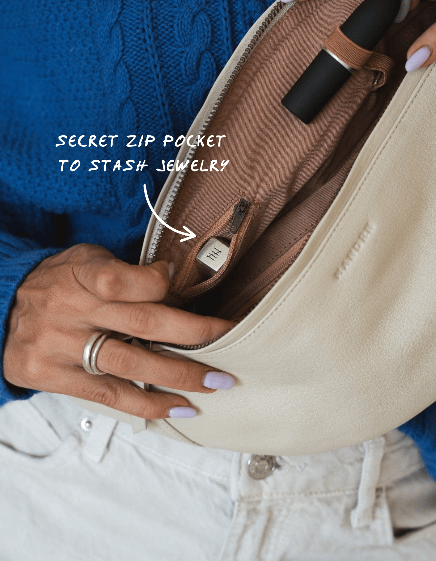 Mandrn Atlas - Bone Fanny Pack