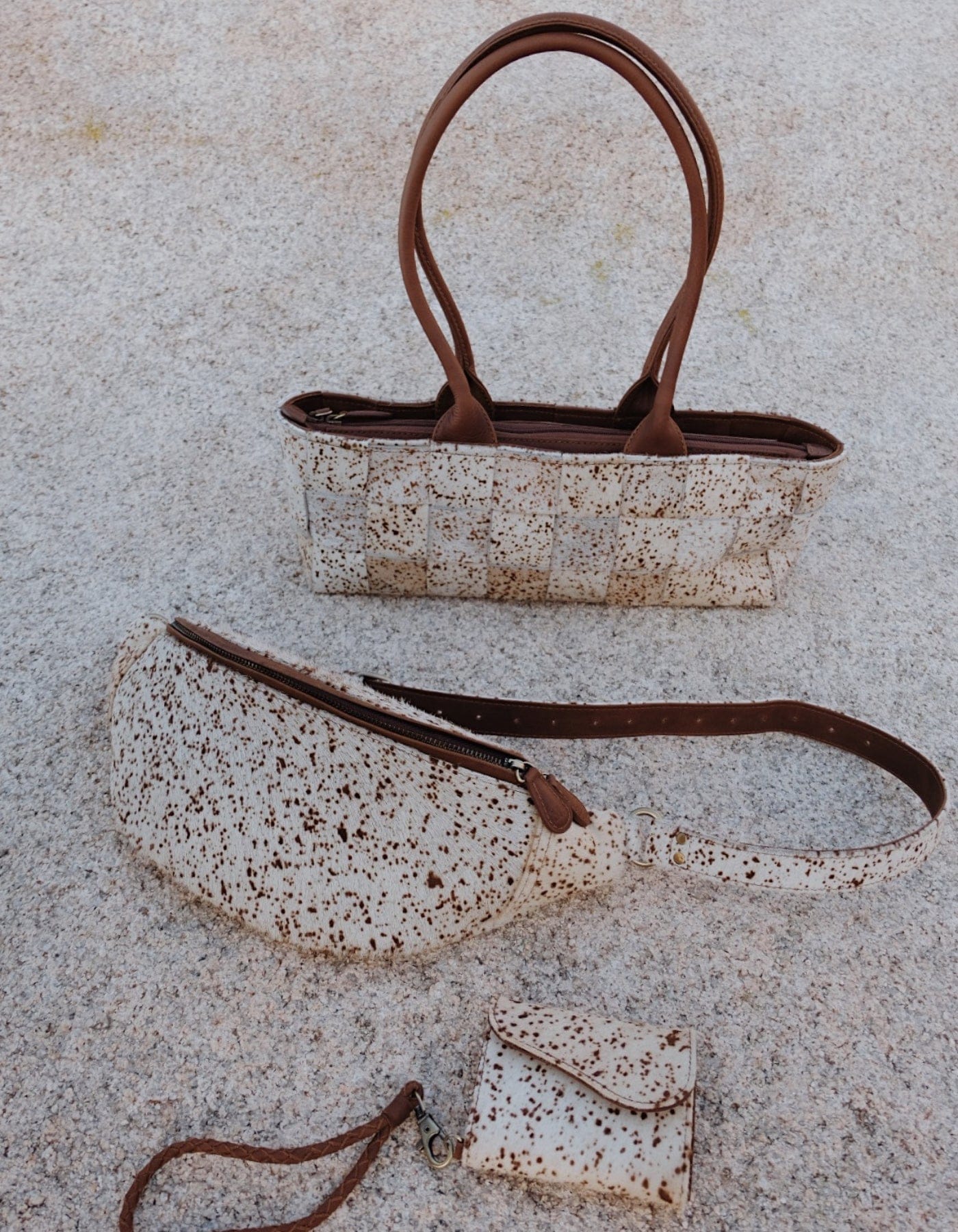 MANDRN | The Atlas- Speckled Leather Crossbody Bag