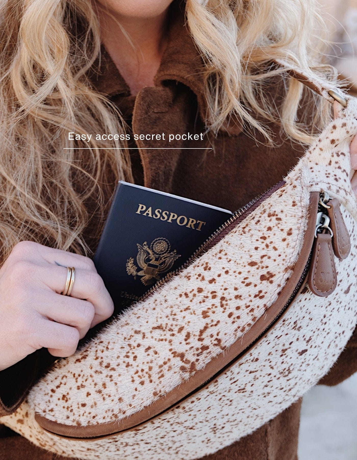 MANDRN | The Atlas- Speckled Leather Crossbody Bag