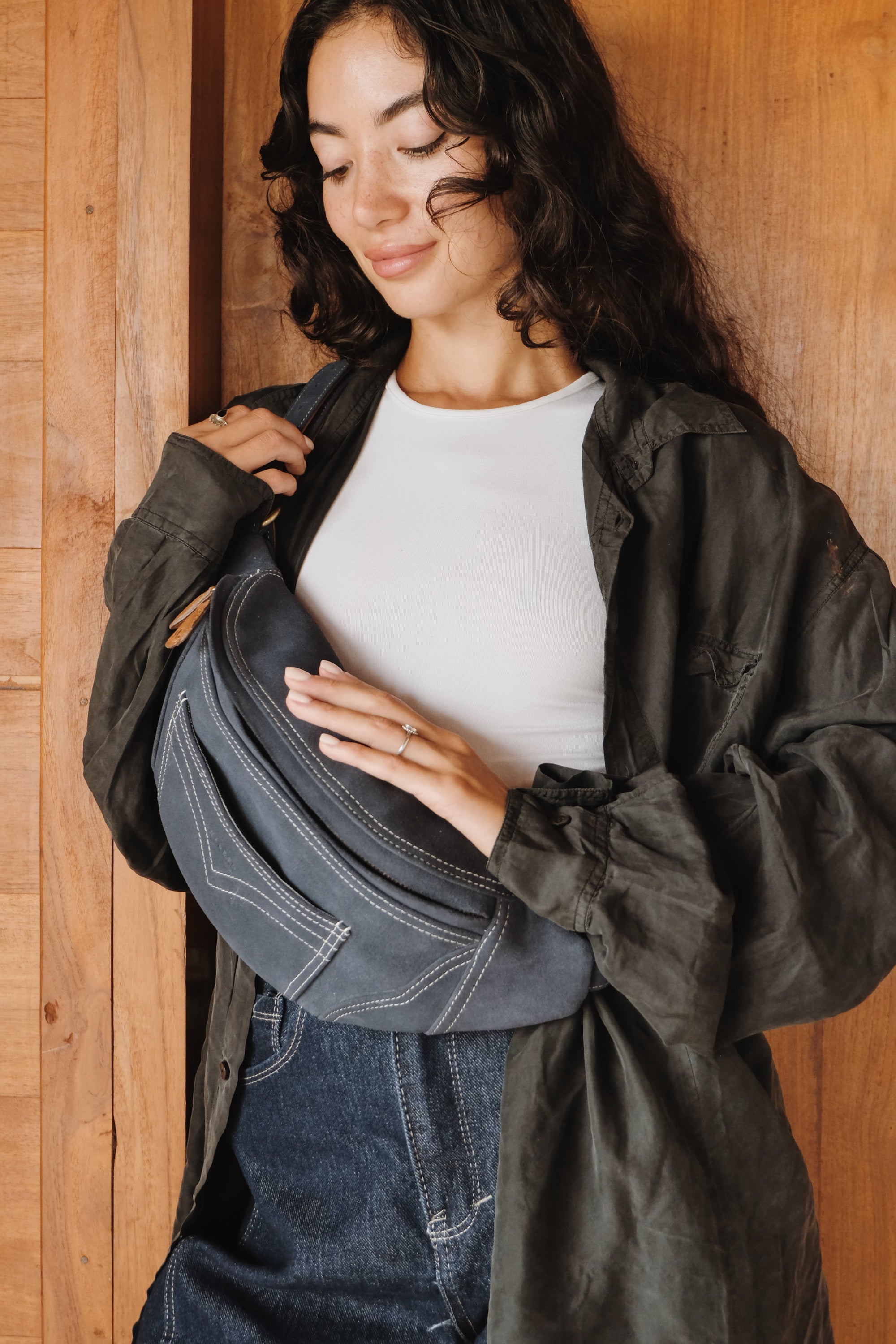 Mandrn Atlas - Suede Denim Fanny Pack