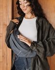 Mandrn Atlas - Suede Denim Fanny Pack