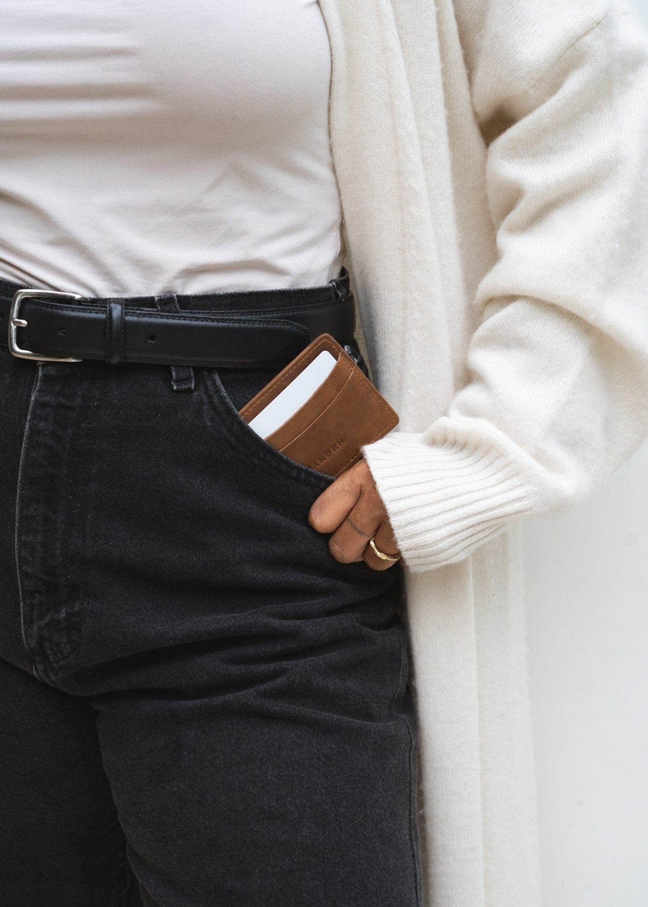 Mandrn Cardholder Luxe - Saddle (Light) Cardholder