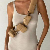 Mandrn Carry Woven Strap- Sand Belt Bag