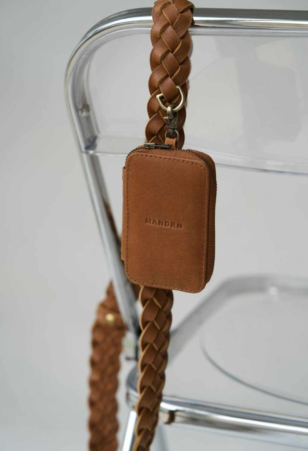 MANDRN  The Carry - Tan Woven Leather Strap