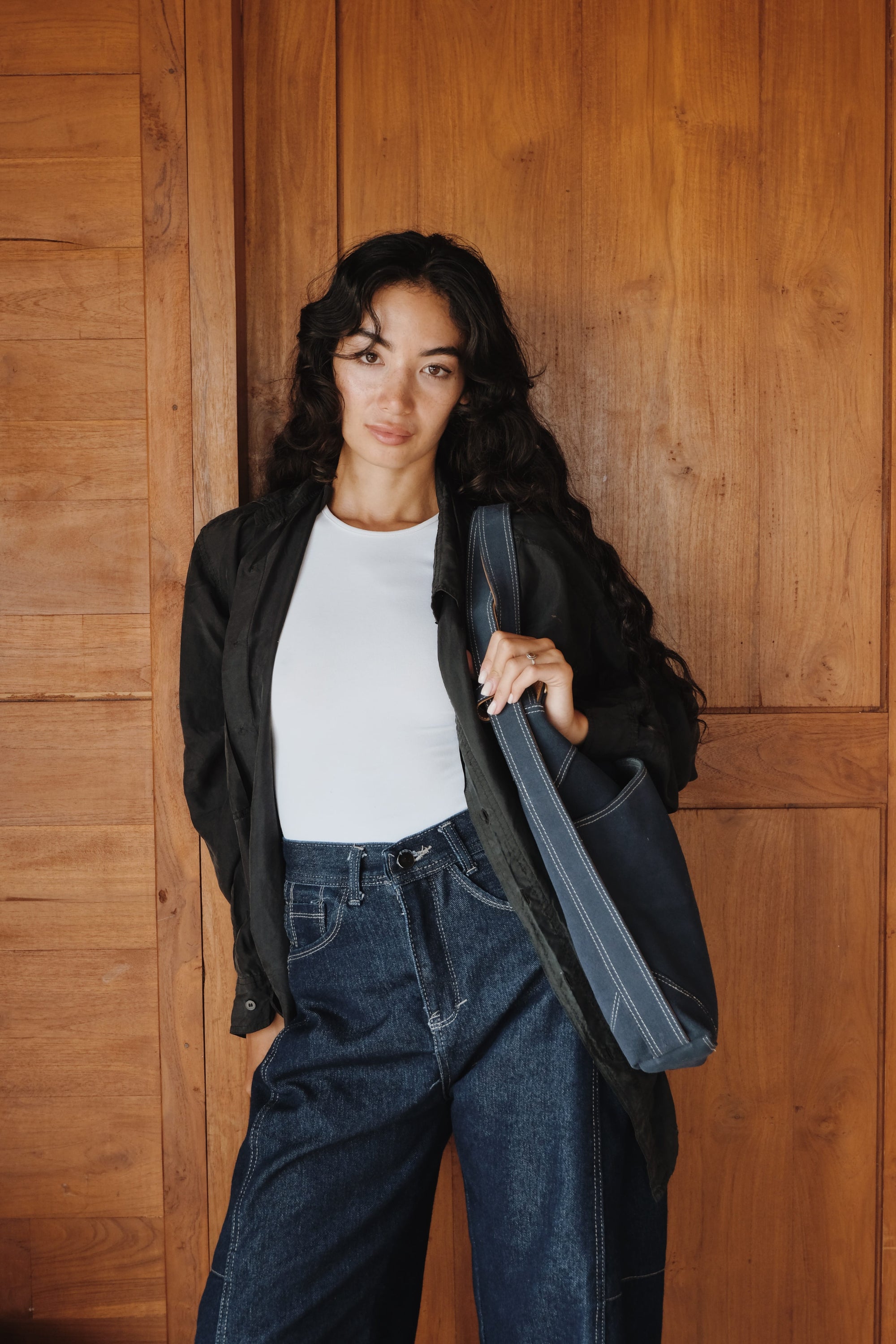 Mandrn Evra - Suede Denim tote