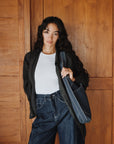 Mandrn Evra - Suede Denim tote