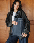Mandrn Evra - Suede Denim tote