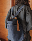 Mandrn Evra - Suede Denim tote