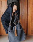 Mandrn Evra - Suede Denim tote