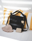 MANDRN Evra Woven Tote - Black tote