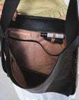 MANDRN Evra Woven Tote - Black tote