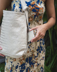 MANDRN Evra Woven Tote - Bone tote