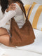 MANDRN Evra Woven Tote - Saddle (Light) tote