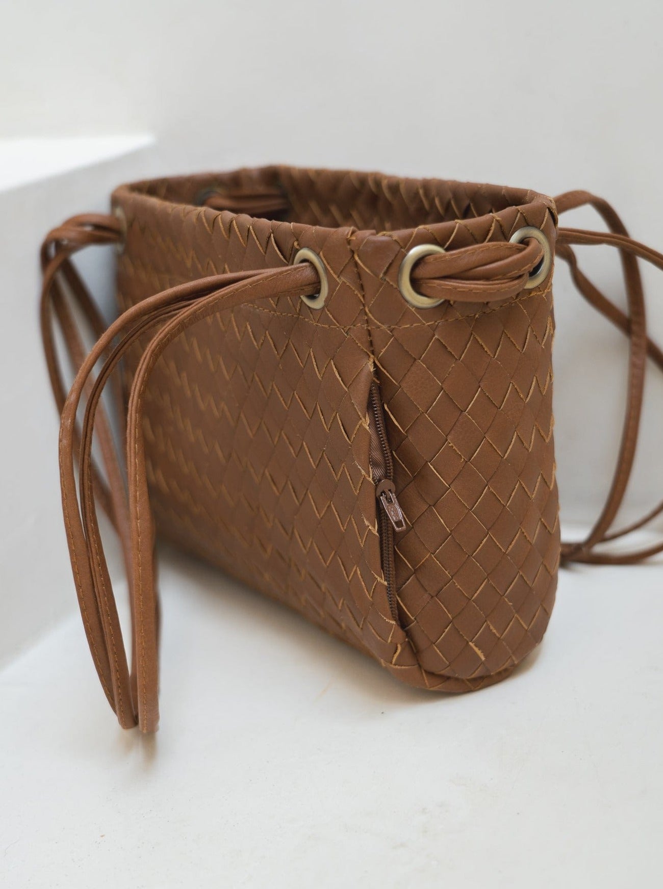 Mandrn Lou Woven - Tan Bag