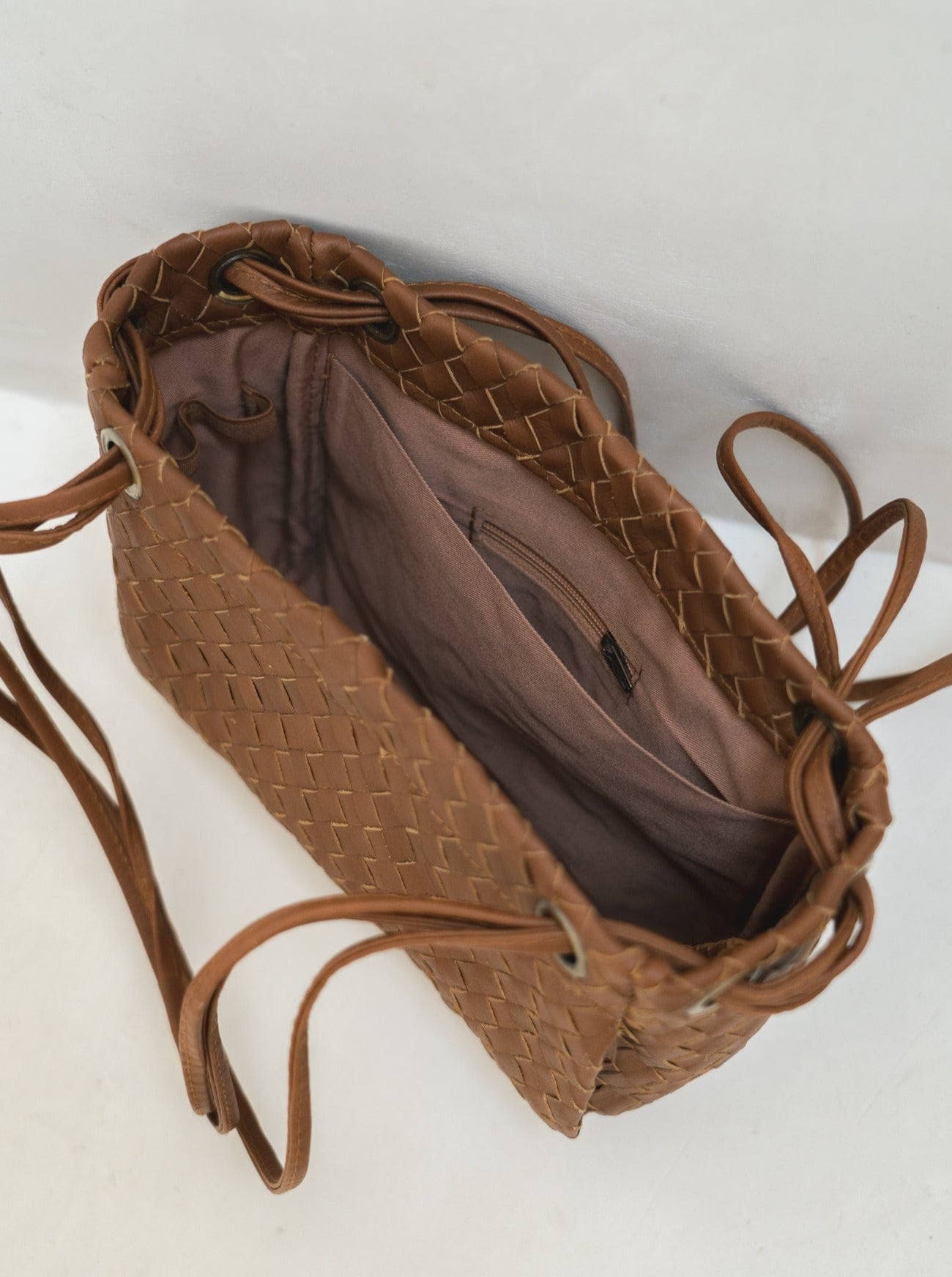 Mandrn Lou Woven - Tan Bag