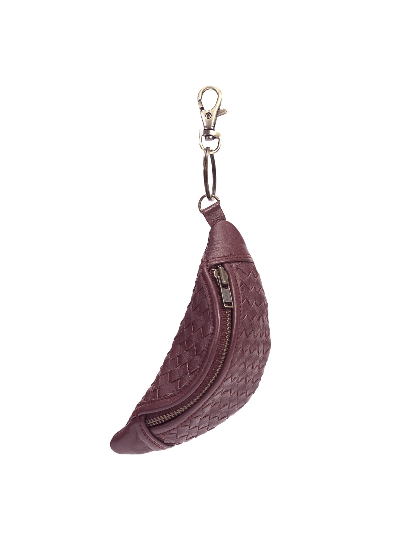 Mandrn Mini Woven Atlas - Burgundy Keychain