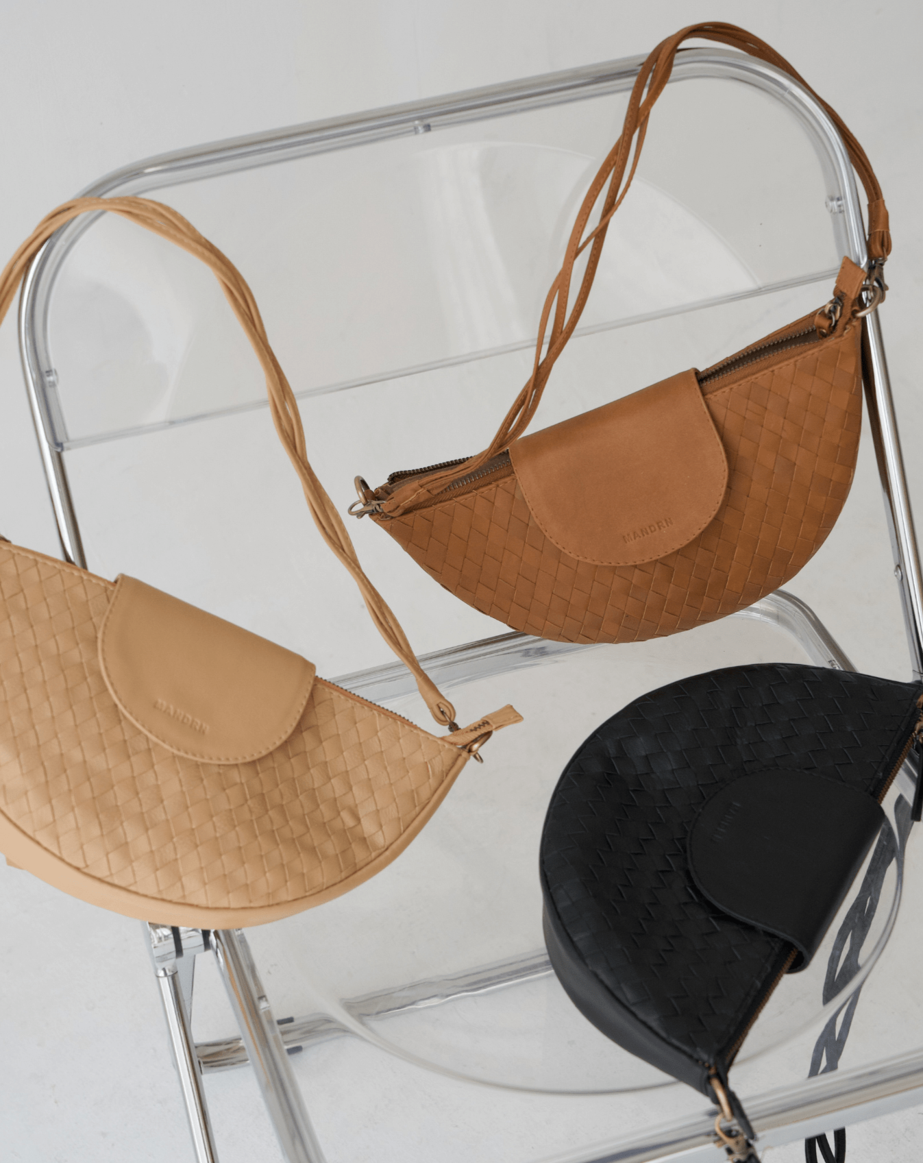 Mandrn Naomi Woven - Tan Bag