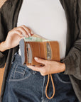 Mandrn Noa - Suede Denim Wallets & Money Clips