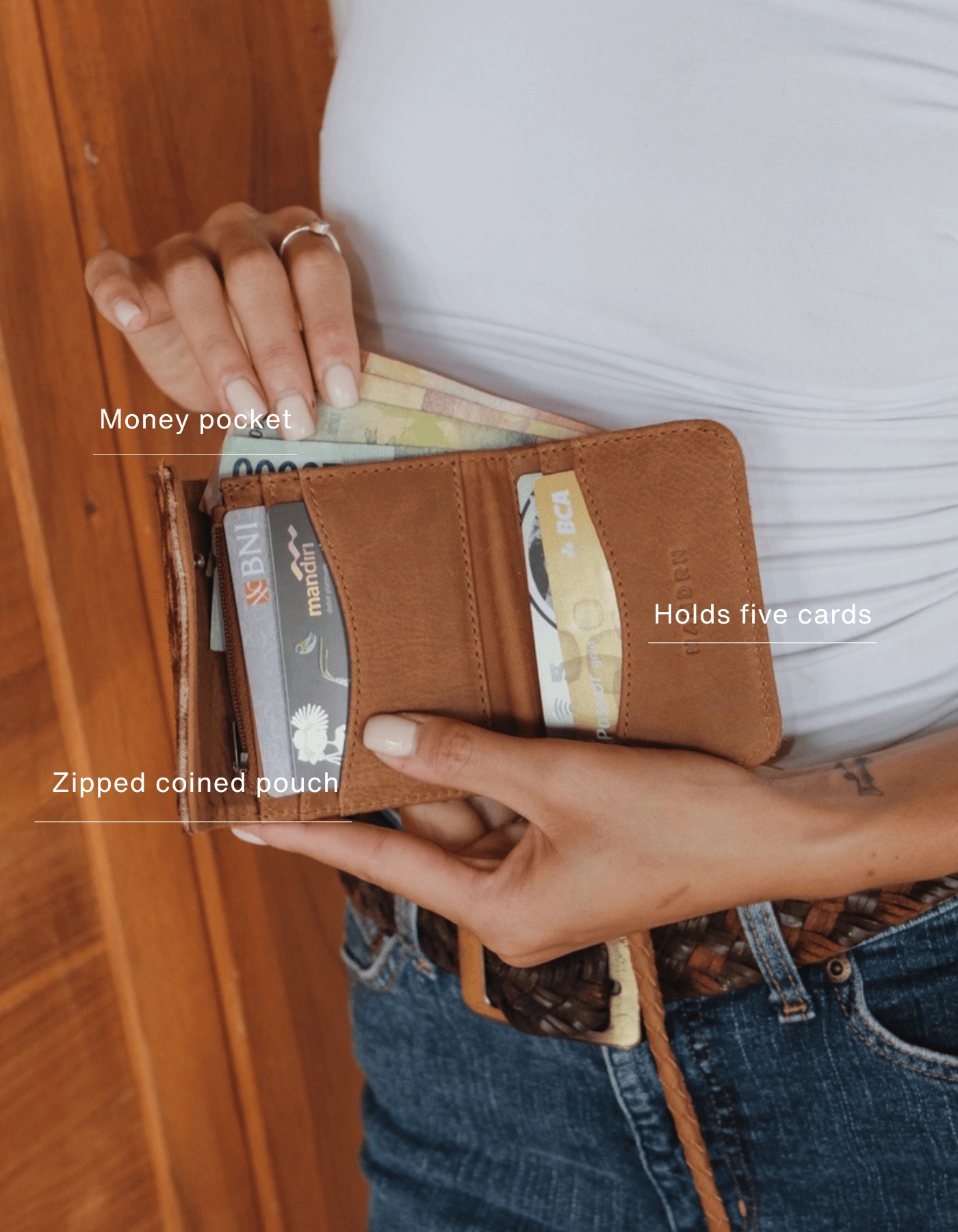 Mandrn Noa Wallet - Fawn Wallets & Money Clips