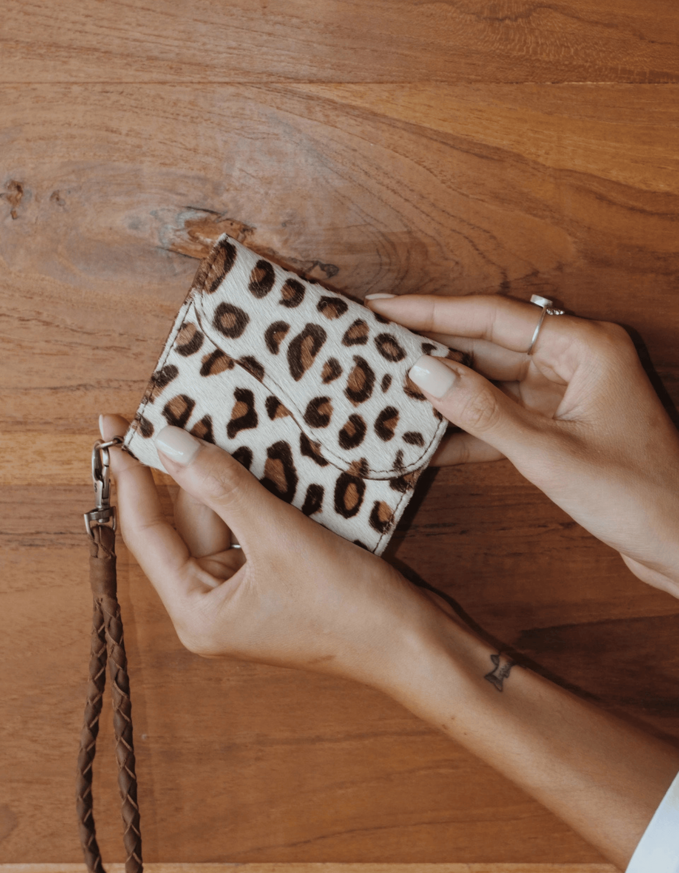 Mandrn Noa Wallet - Leopard Wallets & Money Clips