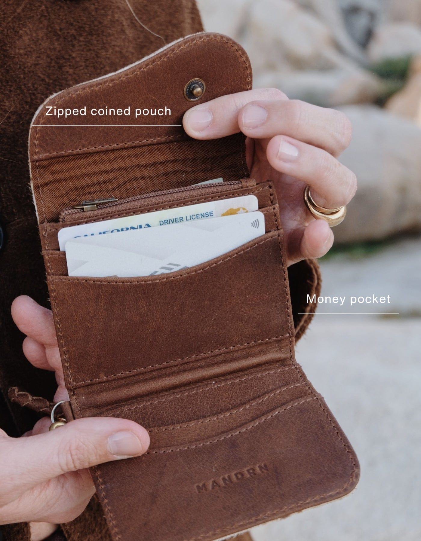 Mandrn Noa Wallet - Speckled Wallets &amp; Money Clips