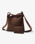 Mandrn [PRE-ORDER] Evra - Espresso Suede tote