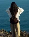 Mandrn [PRE-ORDER] Evra - Espresso Suede tote