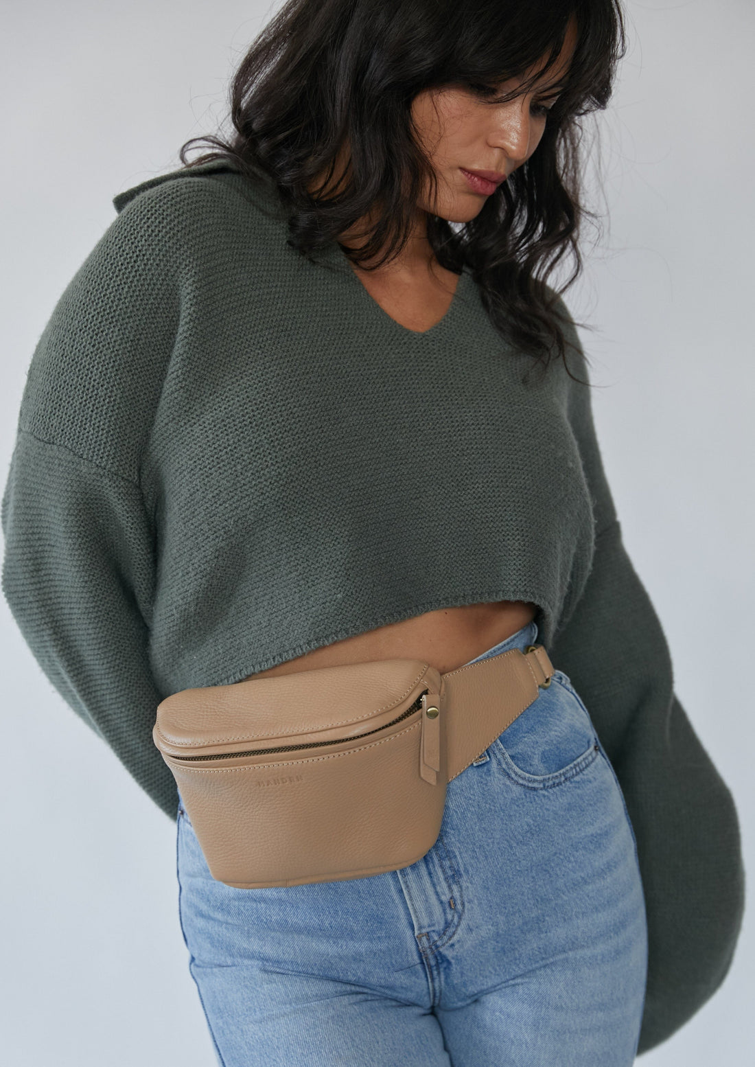 Robrasim Leather Waist Bags, Handmade Genuine Leather Fanny Pack for M