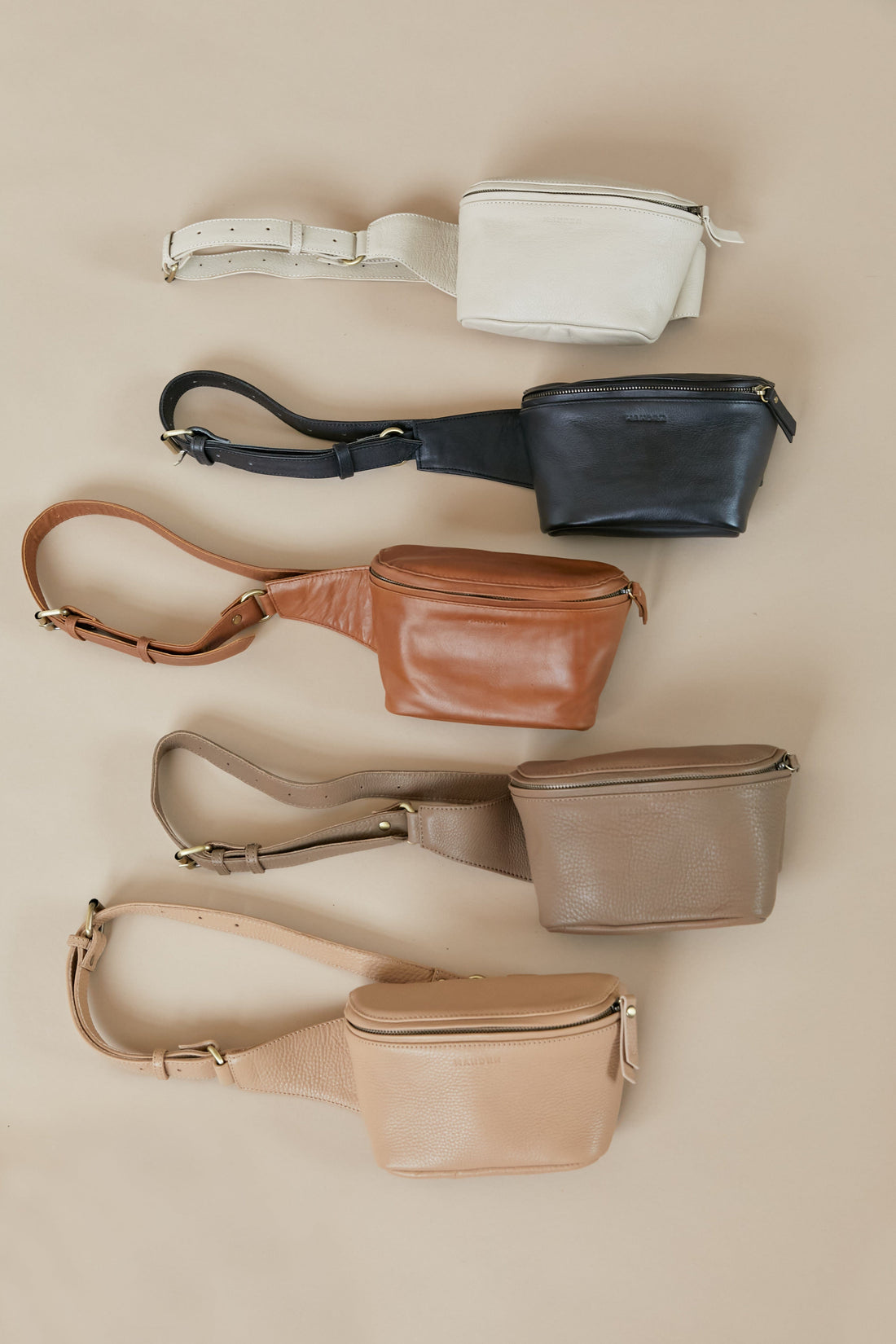 MANDRN  The Remy- Sand Leather Fanny Pack