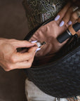 Mandrn [PRE-ORDER] Woven Atlas - Black Crossbody Bag