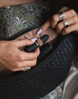 Mandrn [PRE-ORDER] Woven Atlas - Black Crossbody Bag