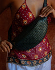Mandrn [PRE-ORDER] Woven Atlas - Black Crossbody Bag