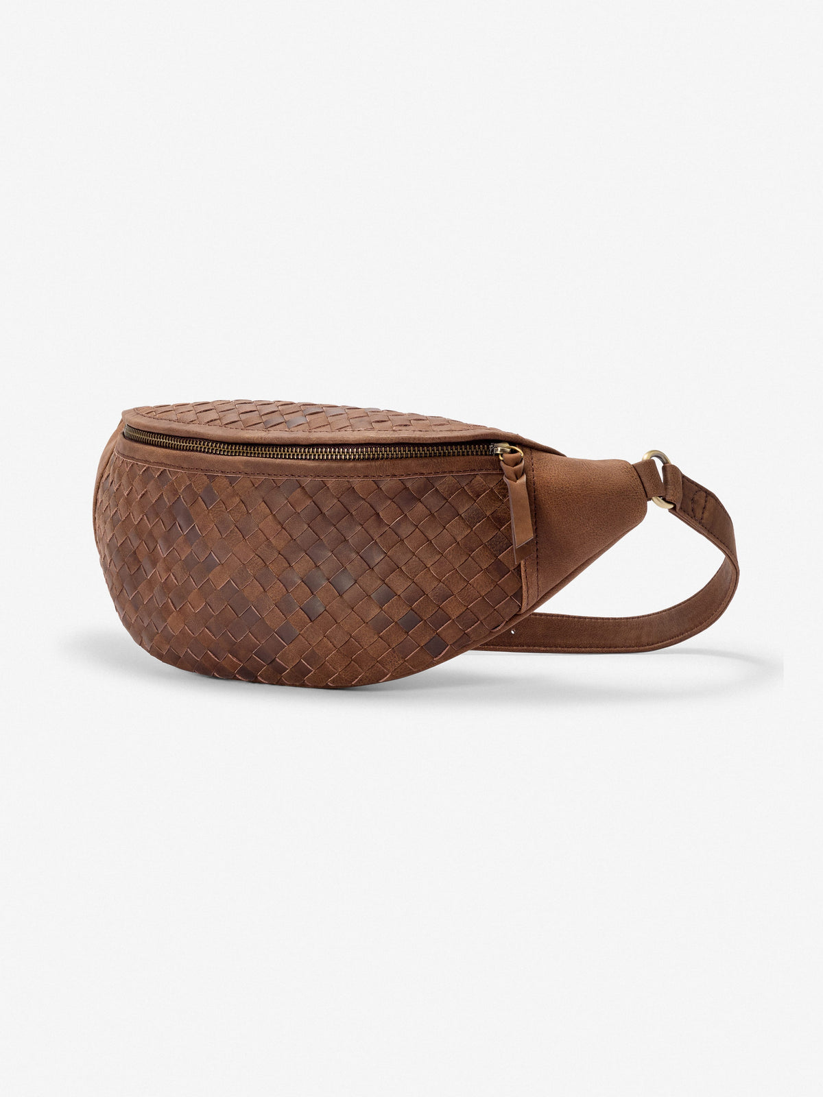 Mandrn [PRE-ORDER] Woven Atlas - Saddle (Dark) Crossbody Bag