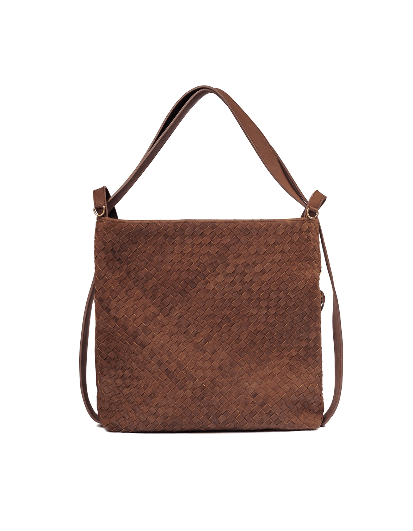 MANDRN [PRE-ORDER]- Woven Evra Tote - Saddle (Dark) tote