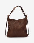 MANDRN [PRE-ORDER] Woven Evra Tote - Saddle (Dark) tote