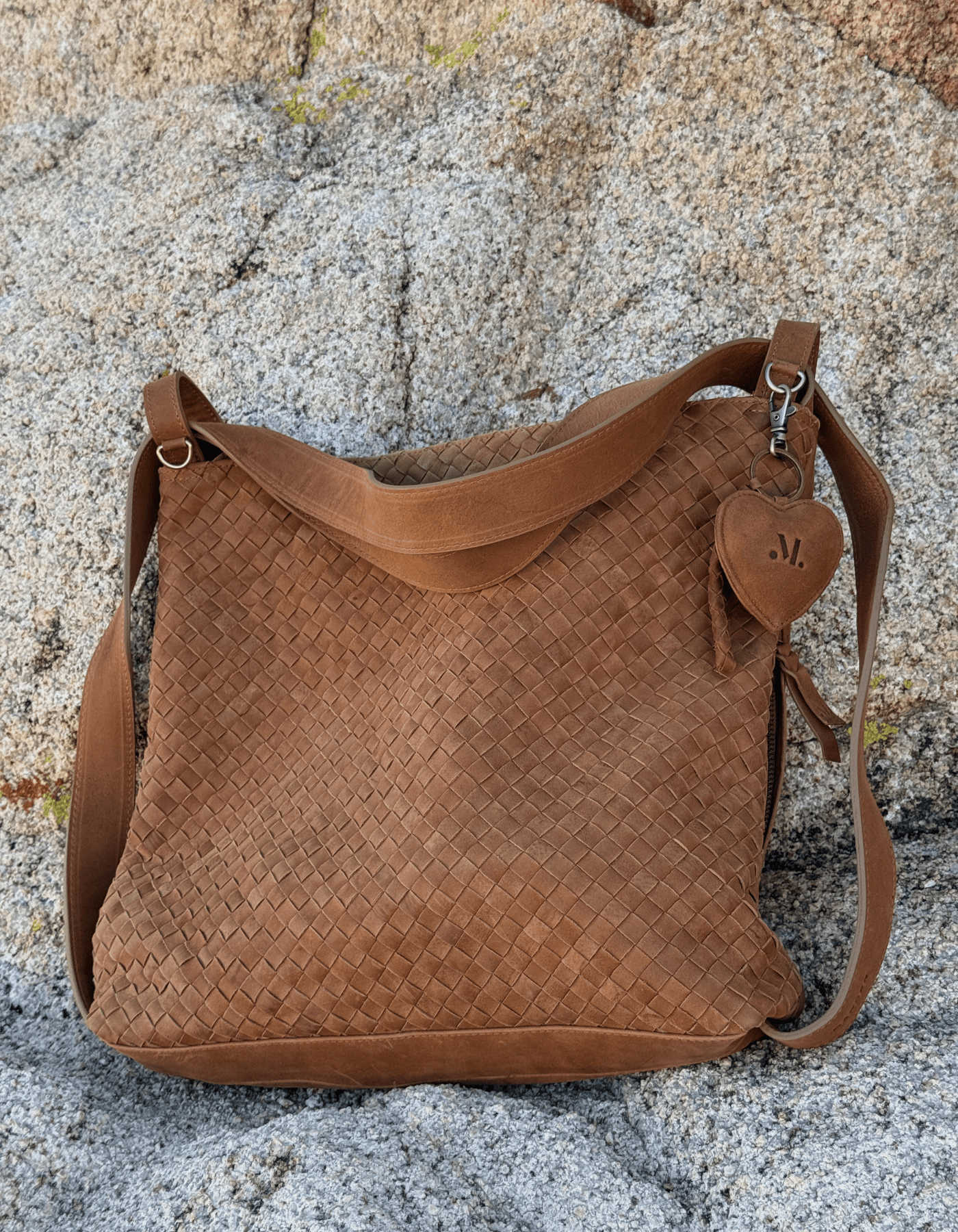MANDRN [PRE-ORDER]- Woven Evra Tote - Saddle (Light) tote