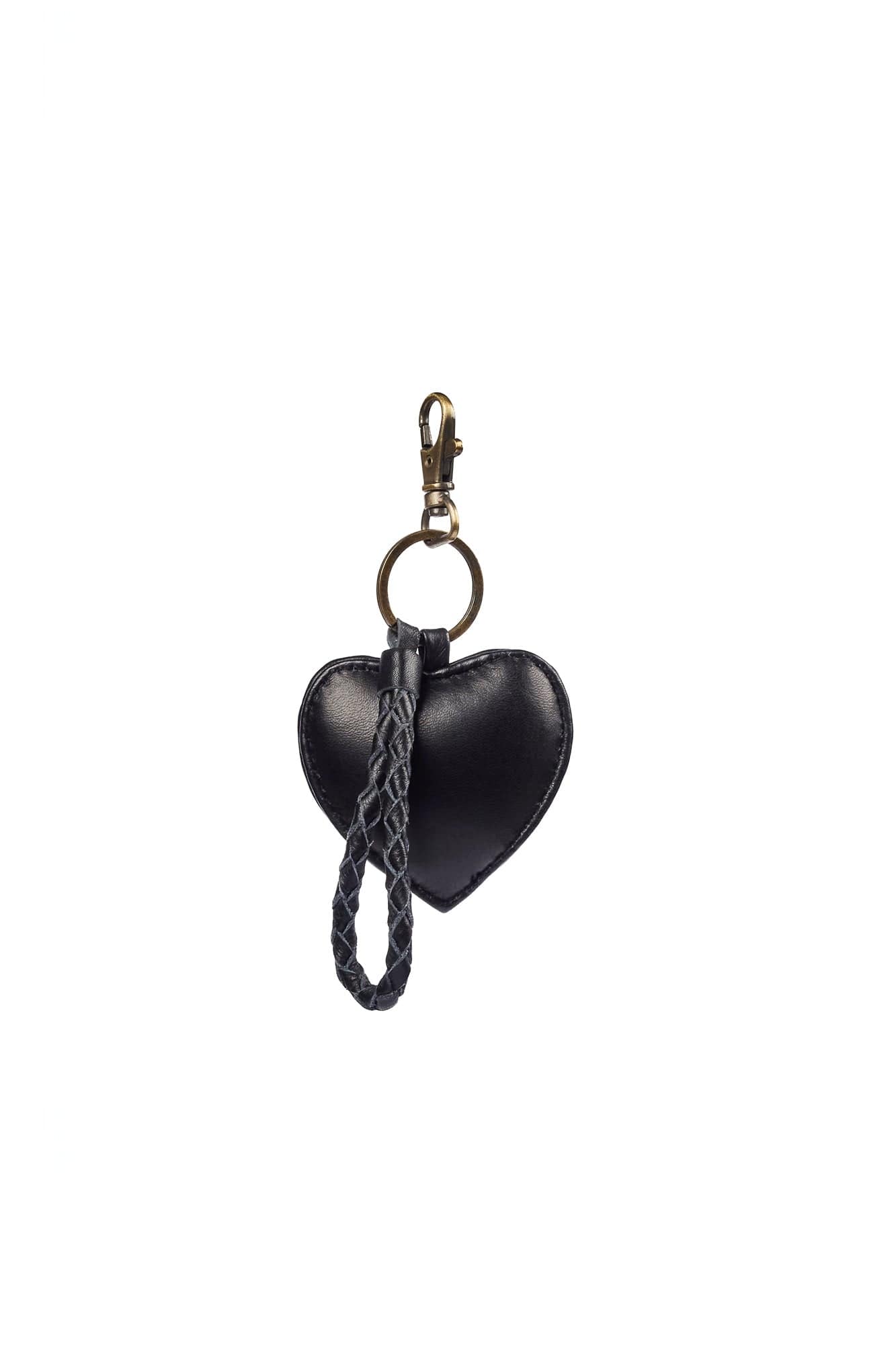 Mandrn Puffy Heart Keychain - Black Keychain