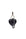 Mandrn Puffy Heart Keychain - Black Keychain