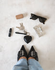 Mandrn Puffy Heart Keychain - Black Keychain